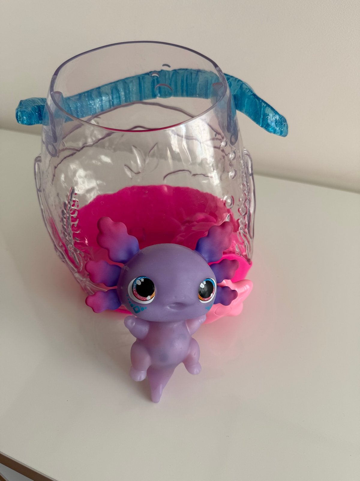 Animagic Let's Glo Axolotl Aquarium - Speelfiguur, Ophalen, Zo goed als nieuw