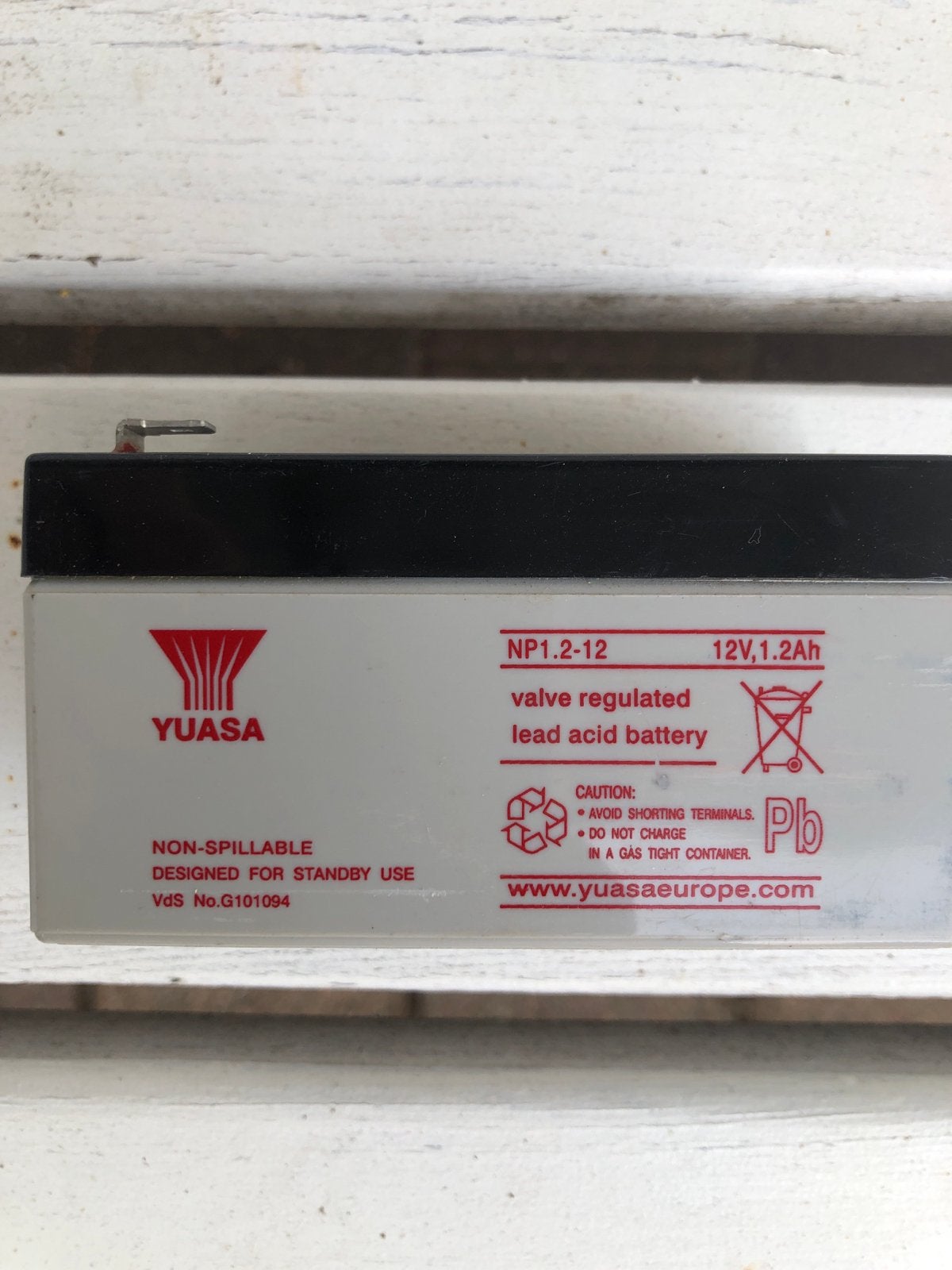 Yuasa NP1.2-12 Loodaccu 12V 1.2Ah - Nieuwstaat, Ophalen of Verzenden, Zo goed als nieuw