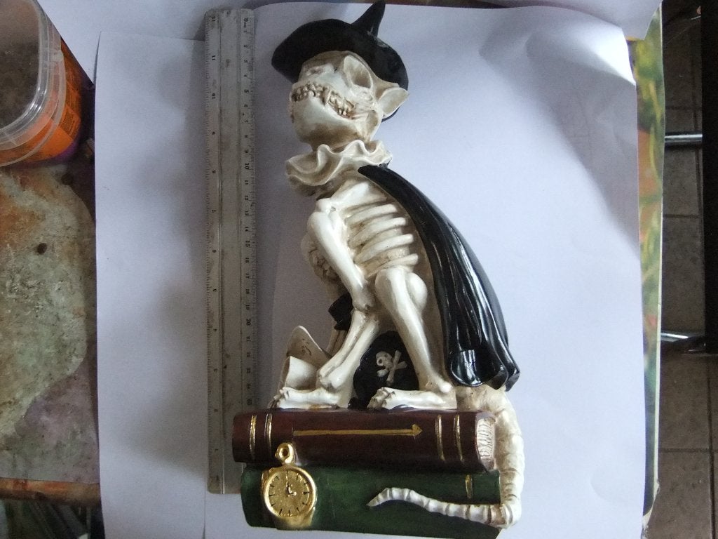 Harry Potter look Skelet Kat Heks Decoratie beeld, Verzamelen, Verzenden, Nieuw, Beeldje of Buste