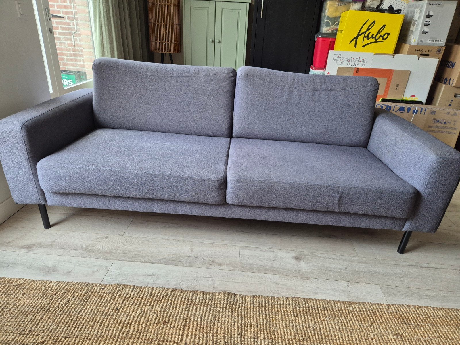 GRATIS AF te halen dit weekend! 2.5 zits bankstel, Ophalen, Gebruikt, Tweepersoons, 75 tot 100 cm
