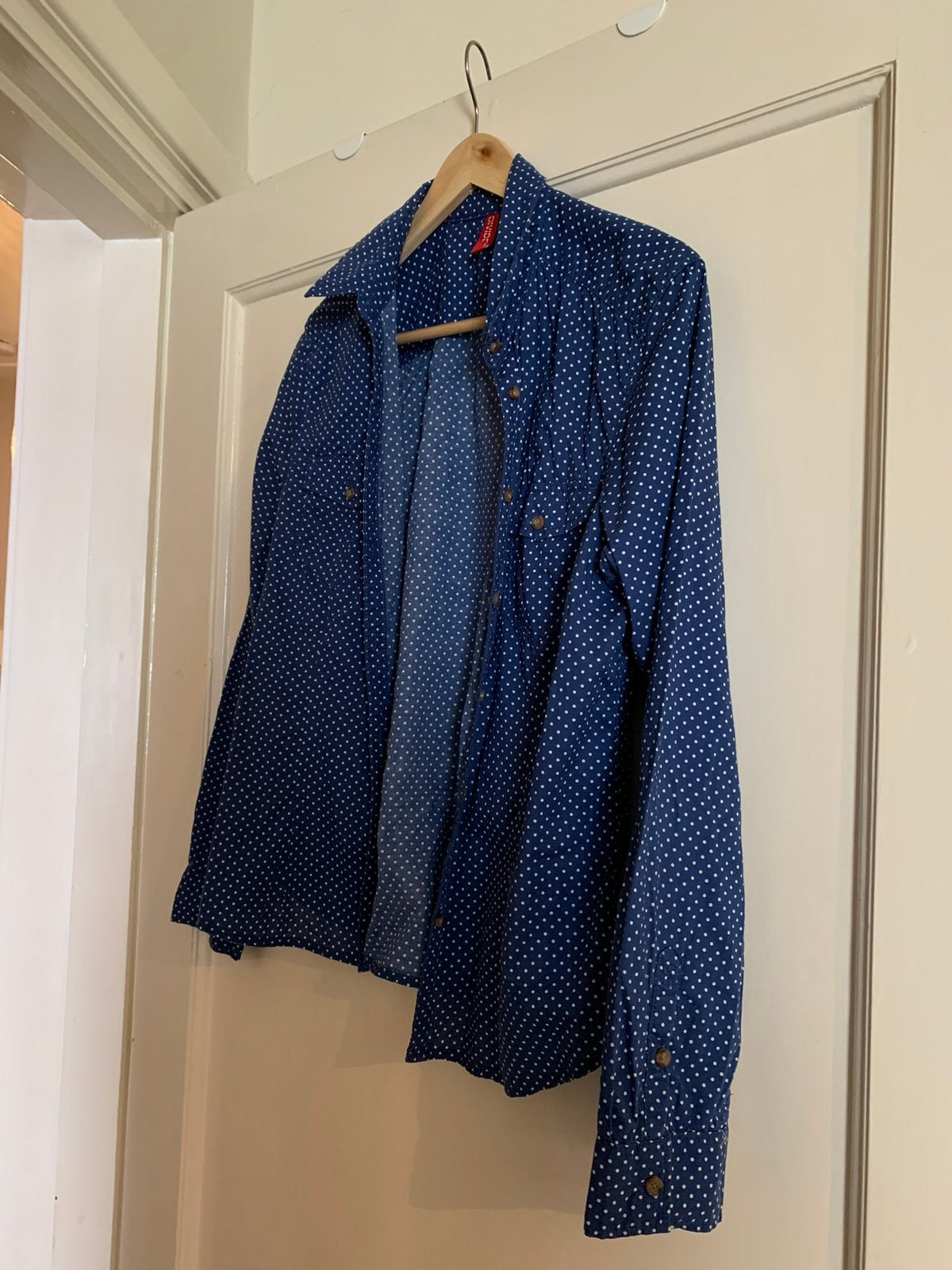 Blauwe blouse, Kleding | Dames, Blouses en Tunieken, Ophalen of Verzenden, Zo goed als nieuw, Maat 38/40 (M), Blauw