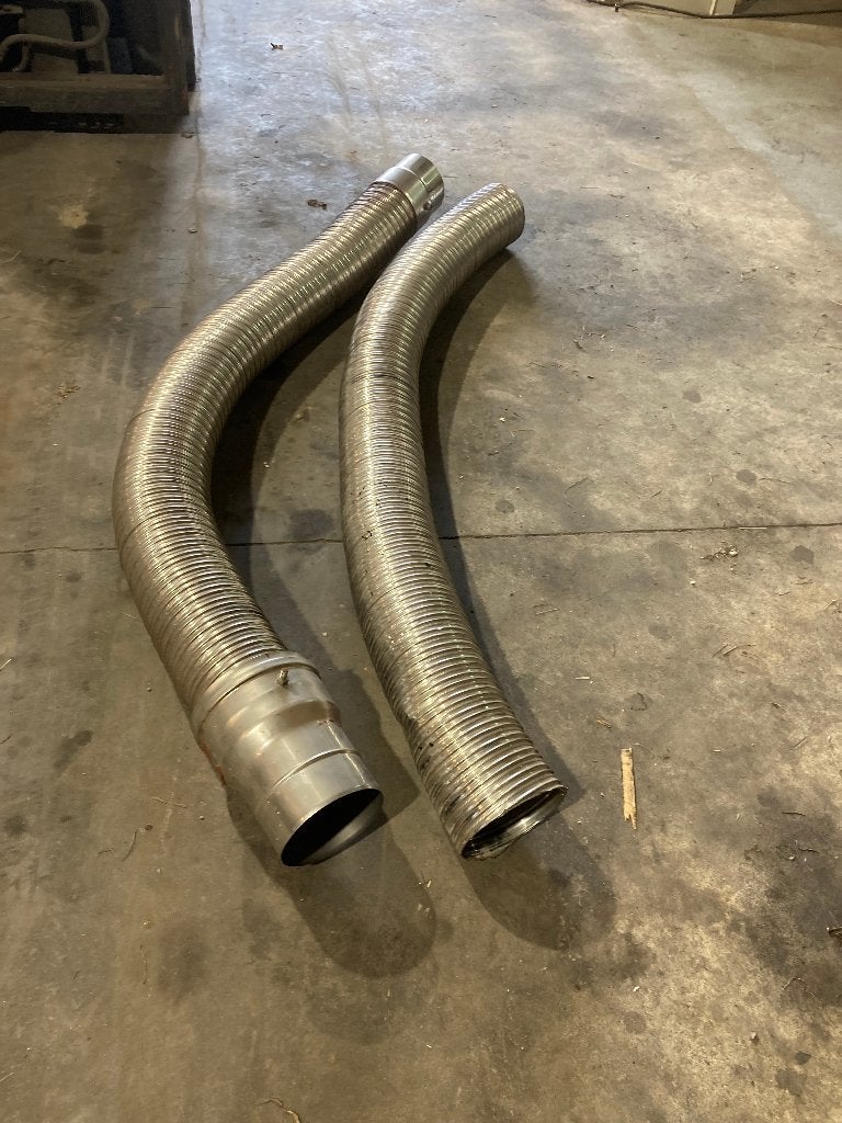 Flexibele kachelpijp 125mm, Ophalen, Gas, Houtkachel, Zo goed als nieuw