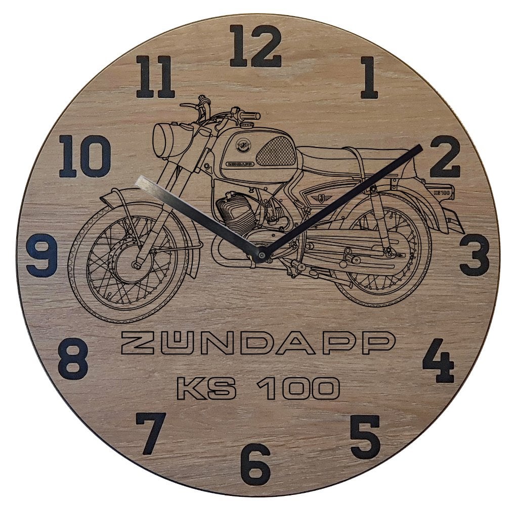 Zundapp KS100 - Thema klok, Ophalen of Verzenden, Nieuw, Wandklok