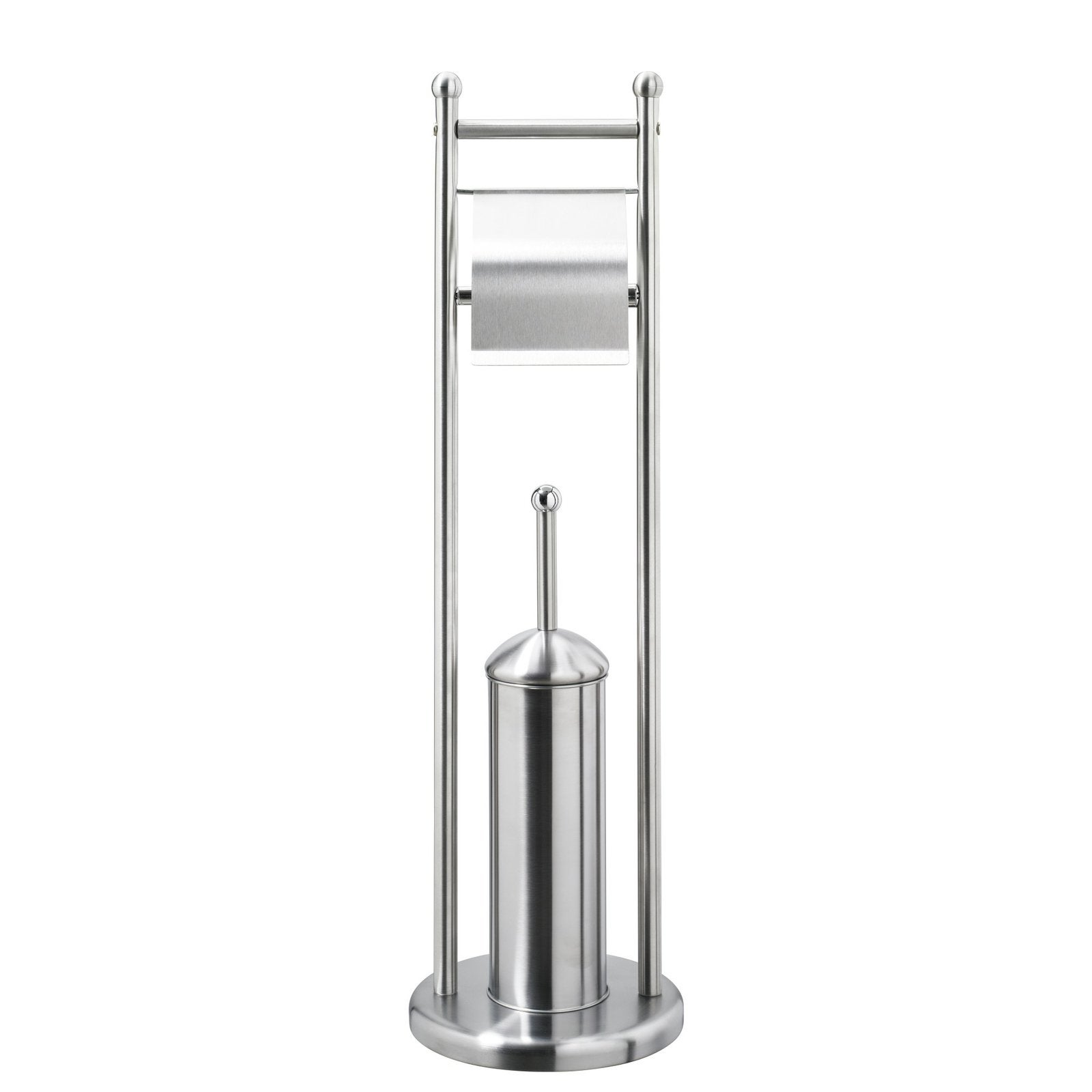 Toiletstandaard toiletrolhouder m borstel Chroom div axa, Ophalen of Verzenden, Nieuw, Zilver, Toilet-accessoire
