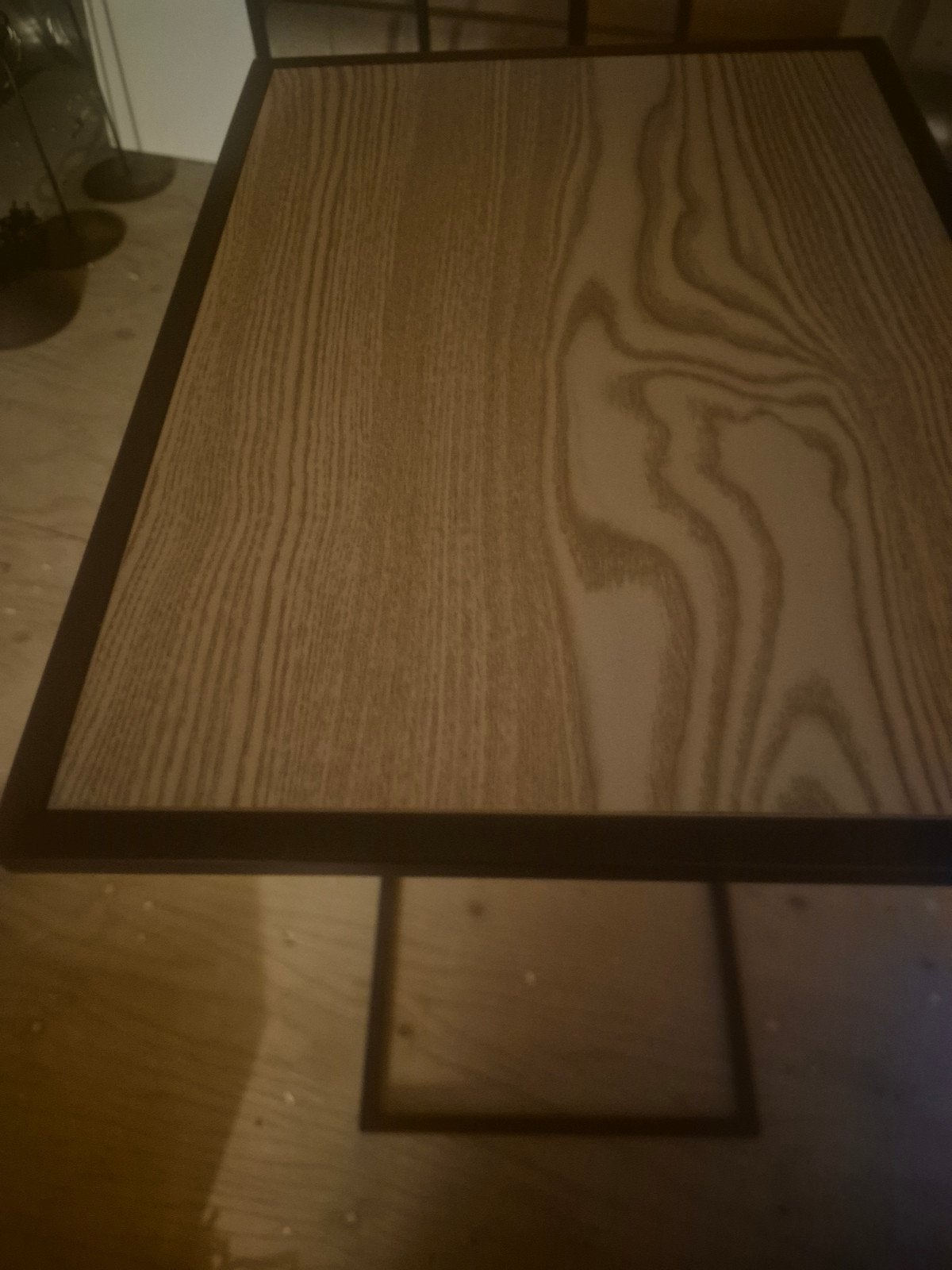 Leuk bijzet tafeltje met houten blad, Huis en Inrichting, Tafels | Bijzettafels, Ophalen of Verzenden