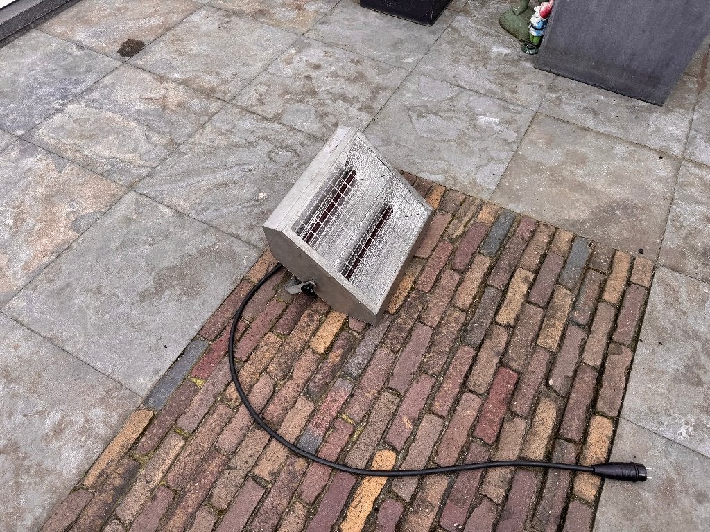terrasverwarmer 3000W/230V, Draaibaar, Gebruikt, Wand, Ophalen