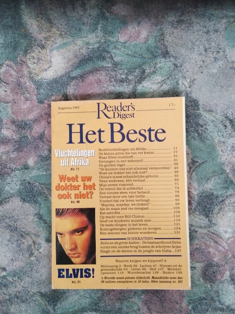 Het Beste - augustus 1993, Ophalen of Verzenden, 1980 tot heden, Nederland, Tijdschrift