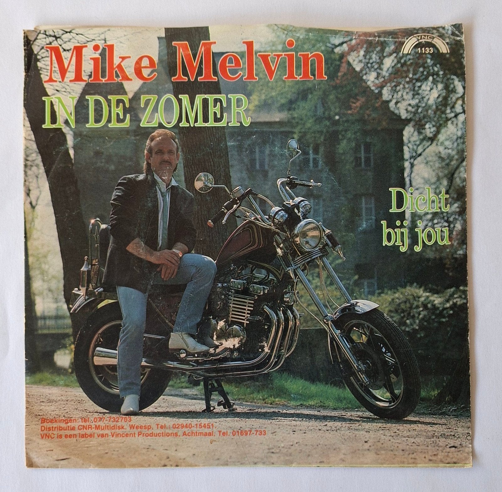 Mike Melvin    In de zomer, Ophalen of Verzenden, Gebruikt, 7 inch, Levenslied of Smartlap