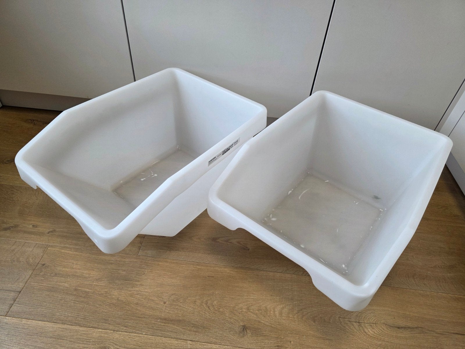 Ikea sortera bakken - 2 stuks - 37 liter, Ophalen, Gebruikt, Doos