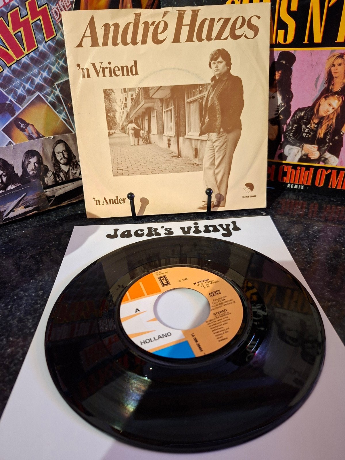 André Hazes - 'n Vriend / 'n Ander (7 inch vinyl single)1980, Gebruikt, 7 inch, Ophalen of Verzenden, Fotohoes