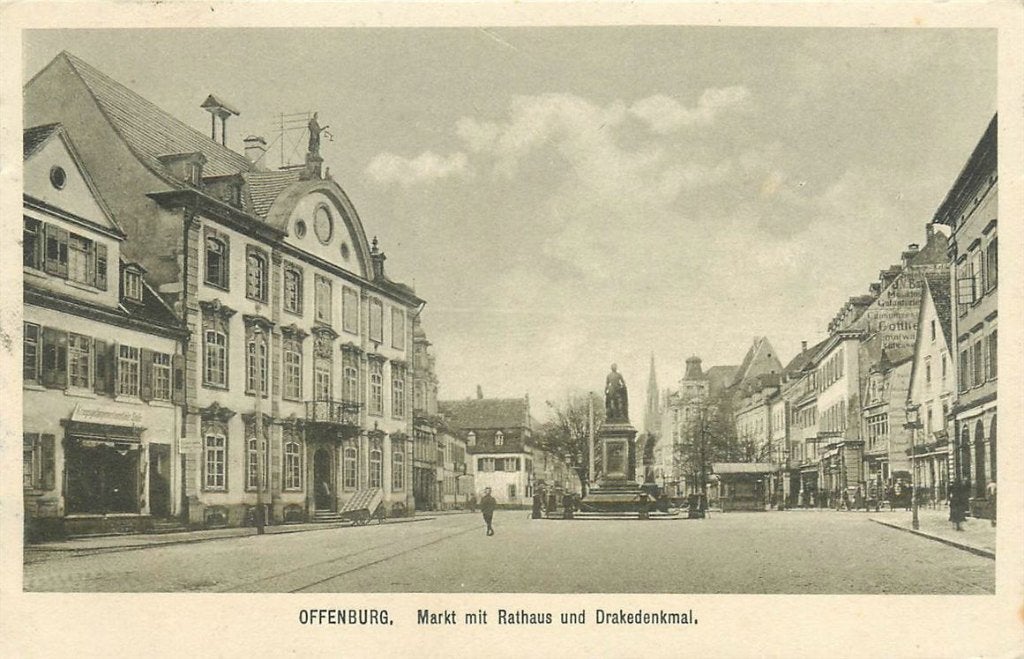 379-045-013 Offenburg i B Markt, Verzenden, Voor 1920, Duitsland