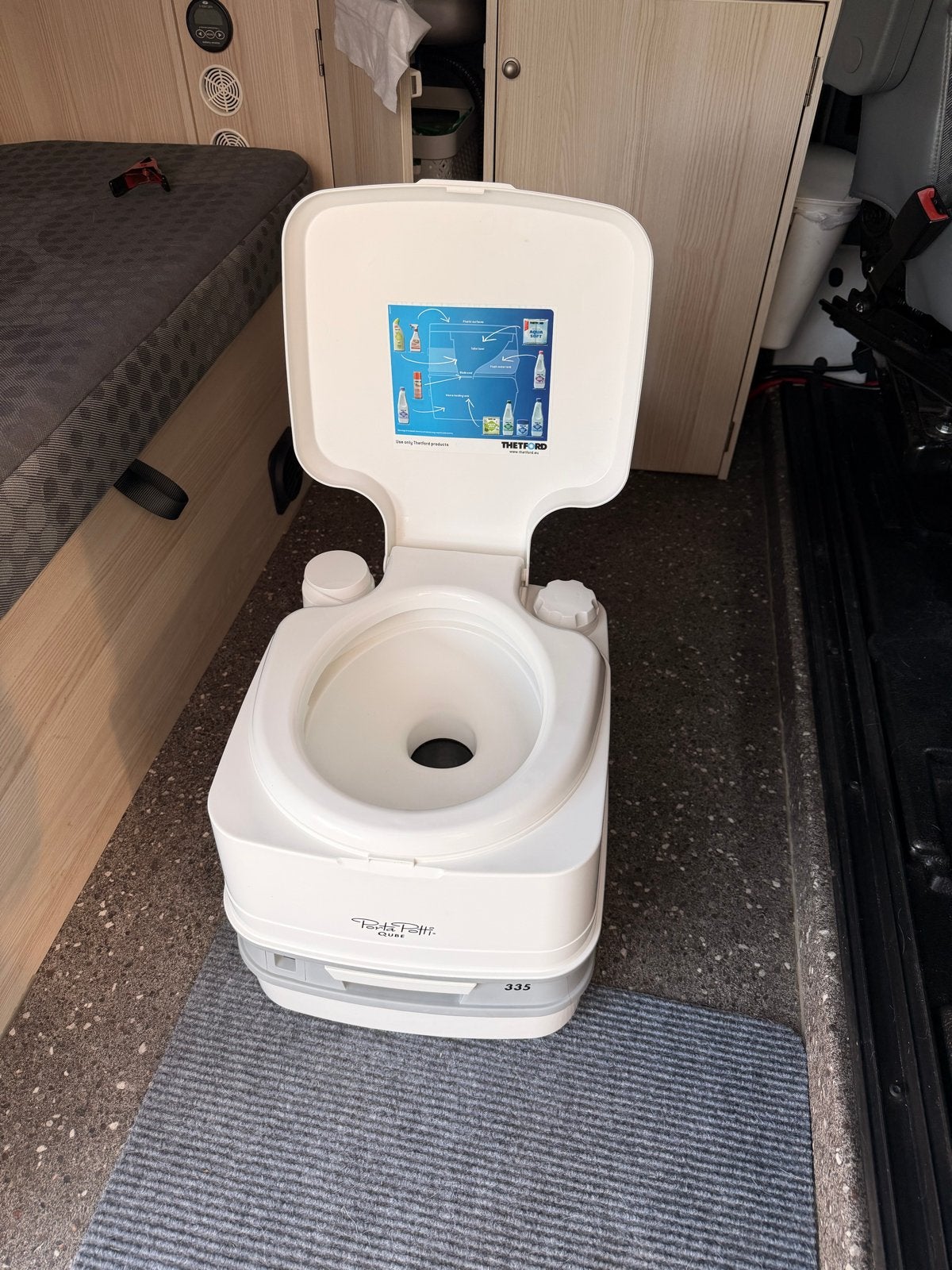 Thetford Porta Potti Qube 335 Draagbaar Toilet, Ophalen of Verzenden, Gebruikt