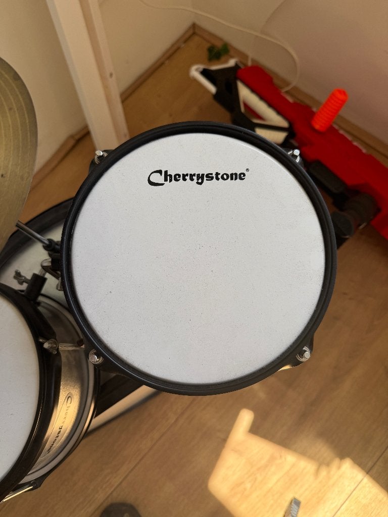 Cherrystone Kinder Drumstel Zilver, Muziek en Instrumenten, Drumstellen en Slagwerk, Ophalen, Gebruikt, Overige merken