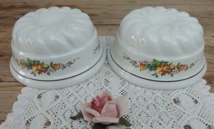 Nog 1 vintage puddingvorm met fruitmotief, Teleflora, Antiek en Kunst, Ophalen of Verzenden