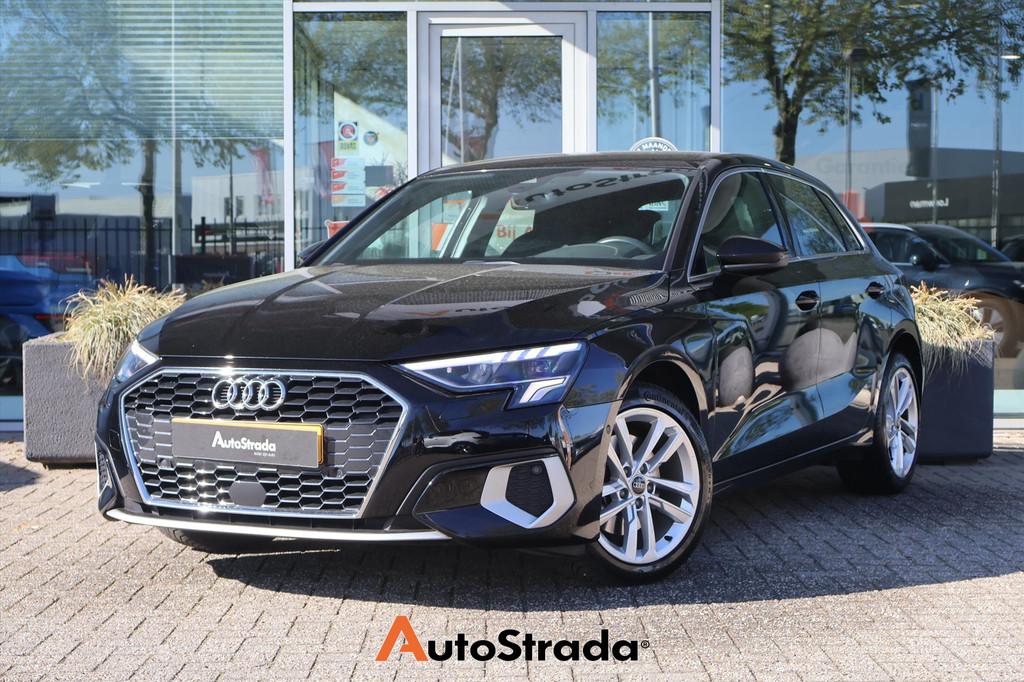 Audi A3 Sportback 30 Business Edition TFSI 110pk | LED | Cru, Auto's, Stof, Gebruikt, Met garantie (alle), Zwart