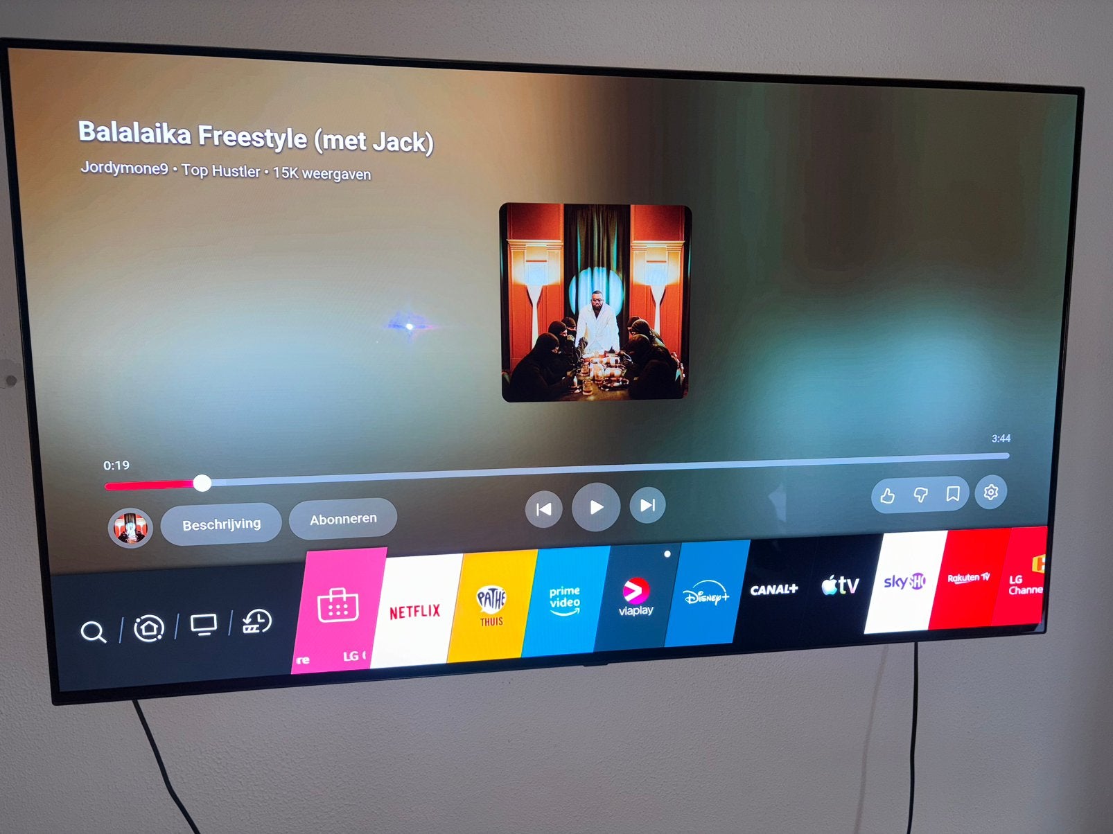 Lg oled televisie 55 inc, Audio, Tv en Foto, Televisies, 120 Hz, Ophalen of Verzenden, Zo goed als nieuw, 100 cm of meer