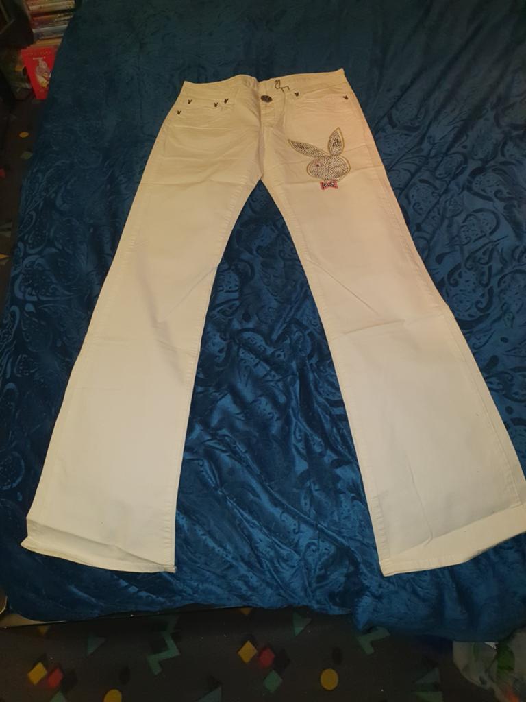 Playboy dames broek maat 29/34, Ophalen of Verzenden, Blauw, W28 - W29 (confectie 36)