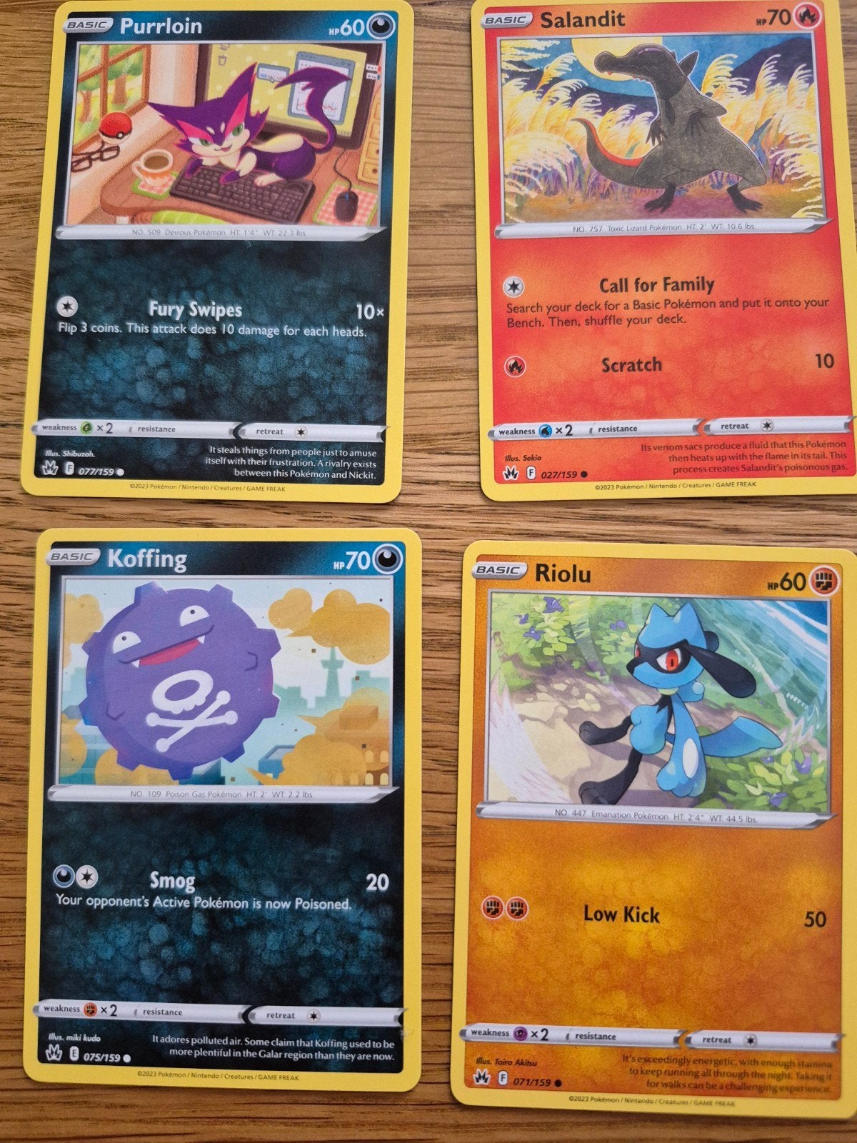 9 pokemon kaarten van Crown Zenith, Ophalen of Verzenden, Zo goed als nieuw, Meerdere kaarten