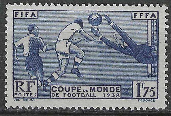Frankrijk 1938 - Yvert 396 - Werelbeker Voetbal (PF), Verzenden, Postfris