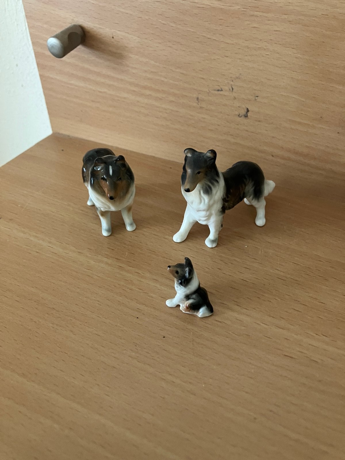 Porseleinen Schotse Collie / Lassie beeldjes, Ophalen of Verzenden, Zo goed als nieuw, Porselein, Beeldje(s)