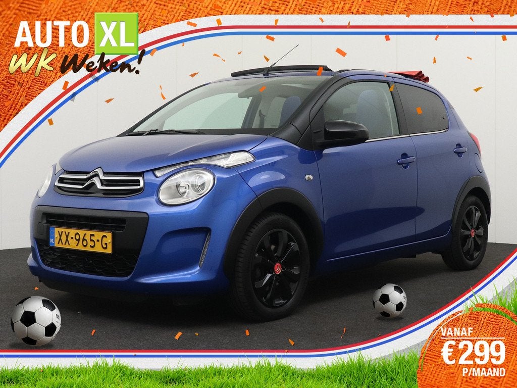 Citroën C1 1.0 VTi Cabrio Airscape Urban Ride Camera Carpla, Auto's, Citroën, Bedrijf, Te koop, C1, ABS, Achteruitrijcamera, Airbags