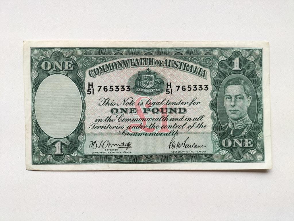 Australië 1 Pond - Commonwealth - Koning George VI, Ophalen of Verzenden