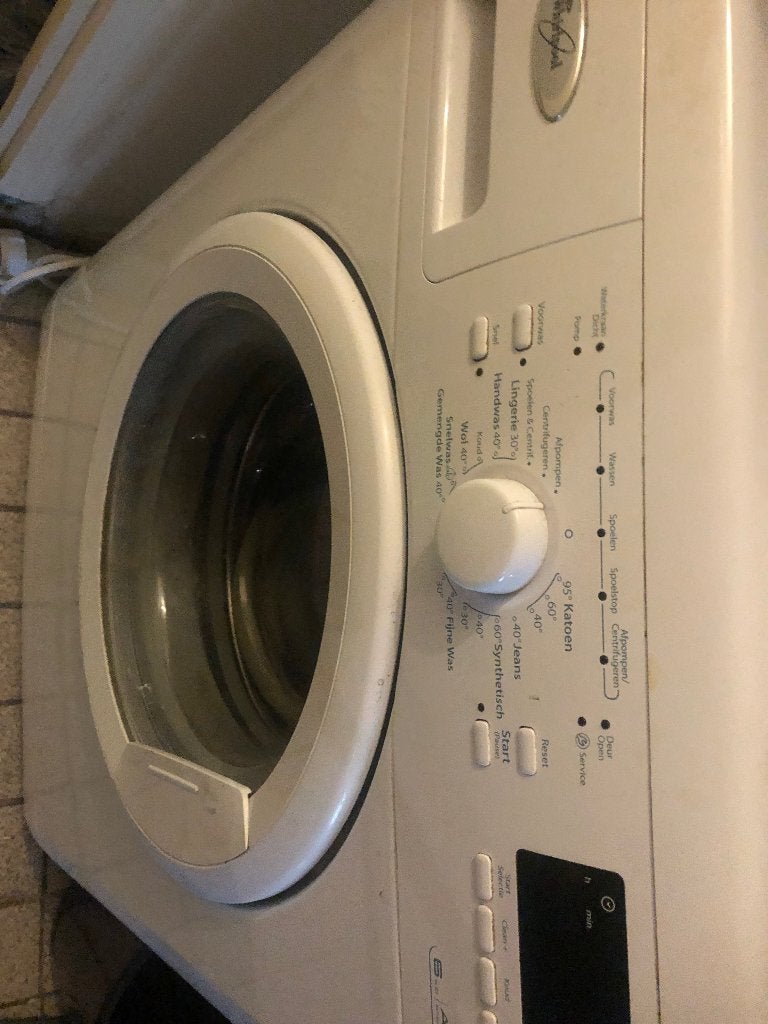 Whirlpool Wasmachine, Ophalen, Gebruikt, Voorlader, 85 tot 90 cm