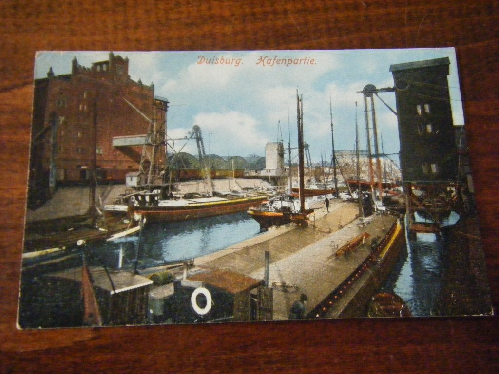 S43 - Schip / Schepen - Duisburg - Haven - Binnenvaart -Mooi, Ophalen of Verzenden, Gebruikt, Kaart, Foto of Prent