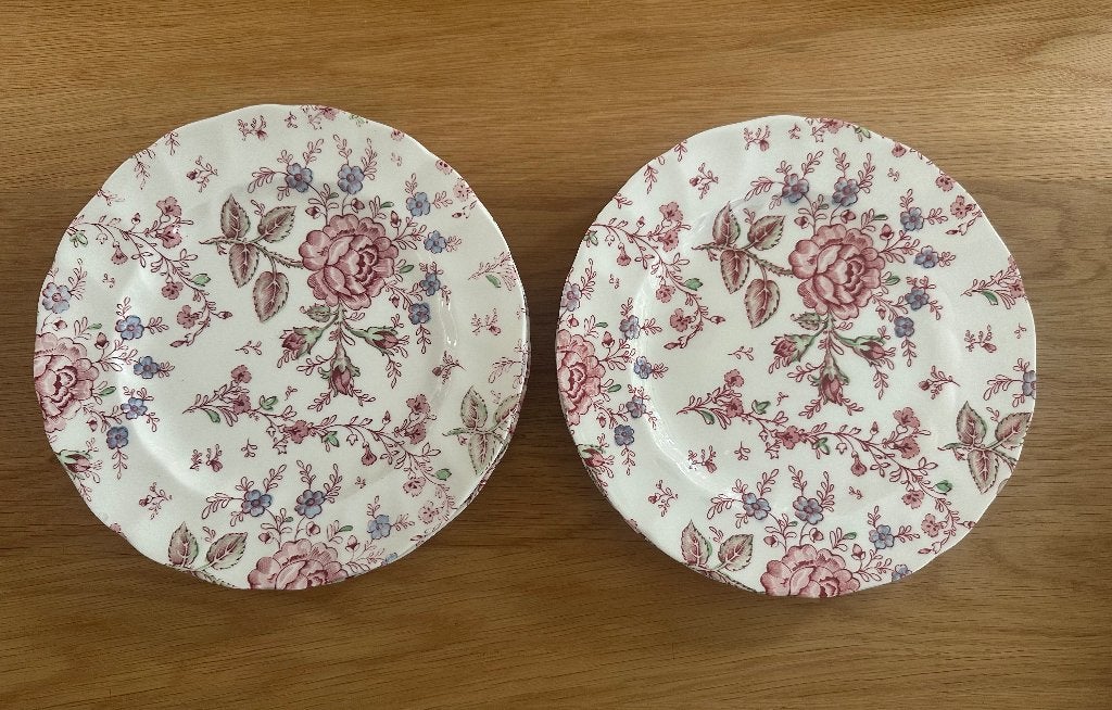 Johnson Bros' 6 Rose chintz ontbijtborden, Overige merken, Nieuw, Ophalen of Verzenden, Bord(en)