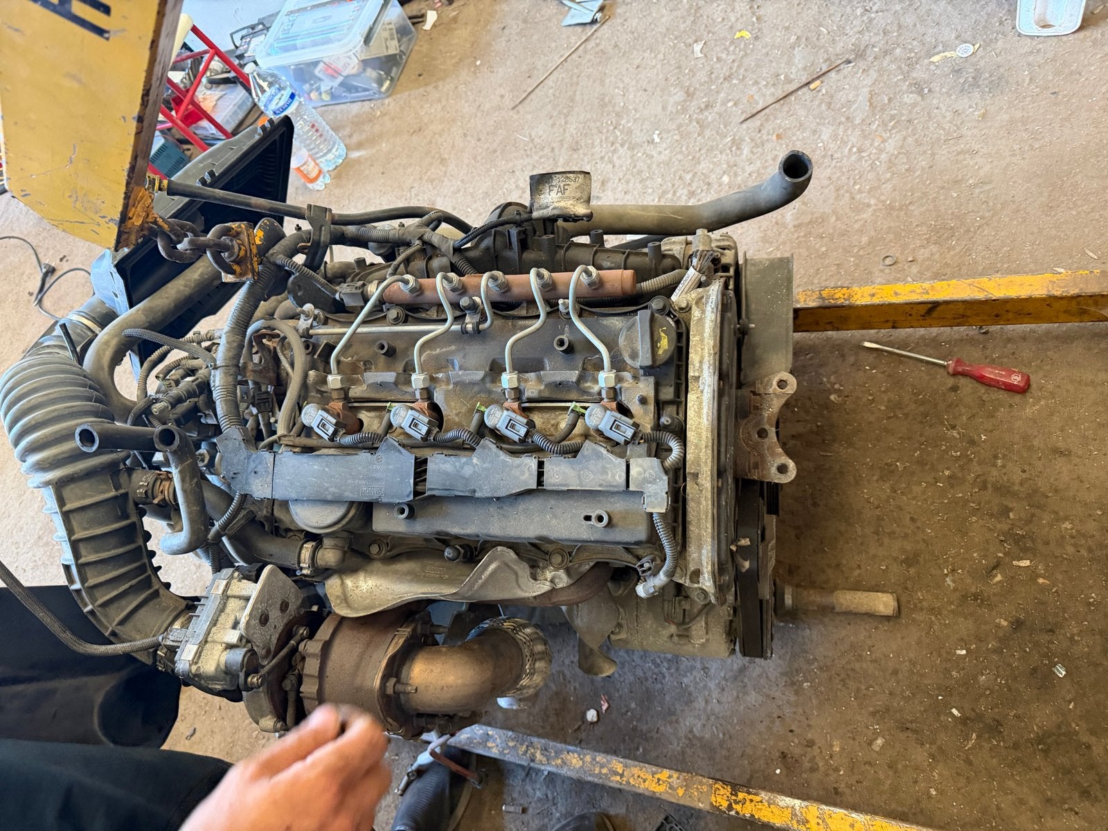 Ford 2.2 Diesel Motor met Bak 92 KW 2016 - 200.000 km, Auto-onderdelen, Ophalen of Verzenden, Gebruikt, Ford