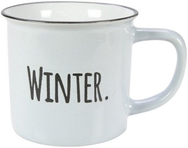 GUSTA beker winter wit - 2 stuks - nieuw -, Nieuw, Ophalen of Verzenden, Overige stijlen, Kop(pen) en/of Schotel(s)