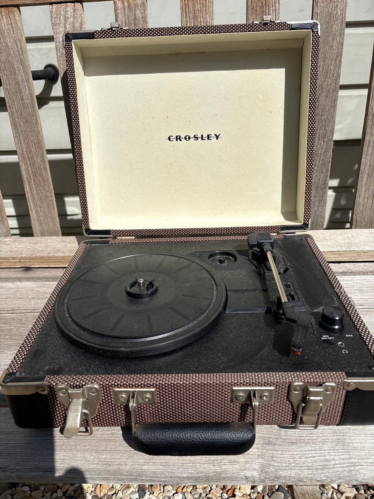 Retro Crosley Vintage Platenspeler - Draagbaar, Overige merken, Gebruikt, Ophalen of Verzenden, USB-aansluiting