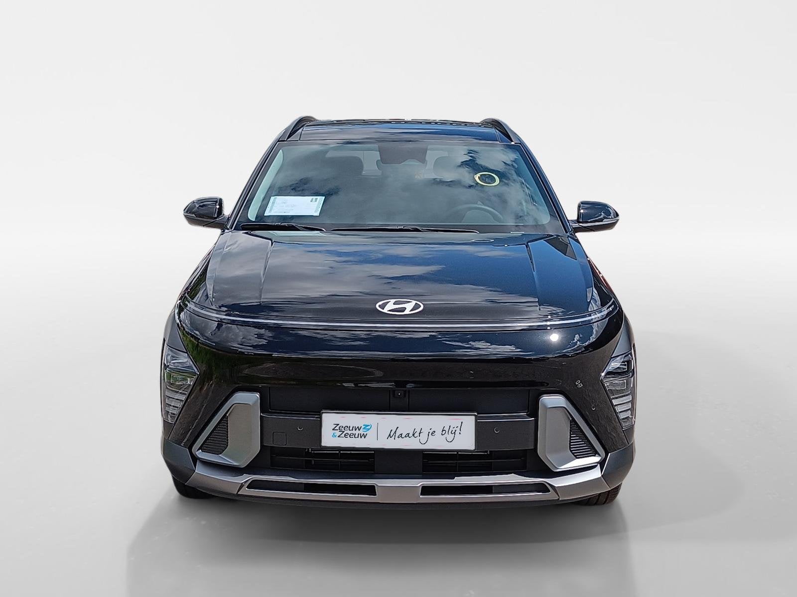 Hyundai Kona 1.6 GDI HEV Premium Sky | Z&Z Topdeal | Van €, 12 maanden, 137 pk, Euro 6, Zwart