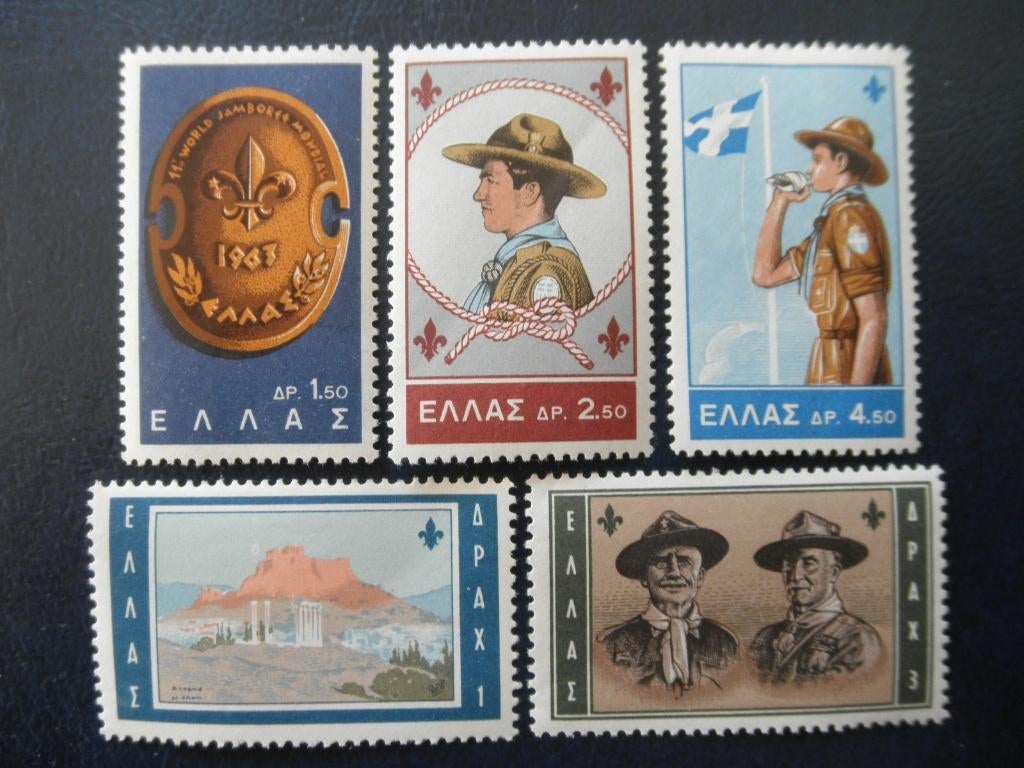 Postzegels Griekenland 1963 scouting - cw € 4,00 postfris., Ophalen of Verzenden, Griekenland, Postfris