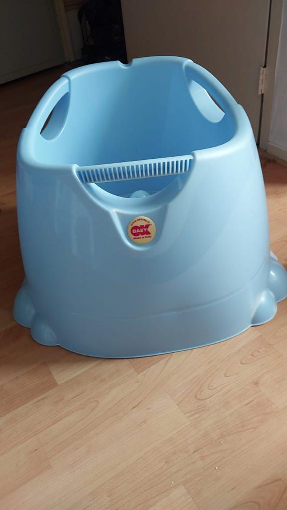 Baby Douchezit Opla Lichtblauw dreumes peuter badje zwembad, Ophalen of Verzenden, Zo goed als nieuw, Badje, Prenatal