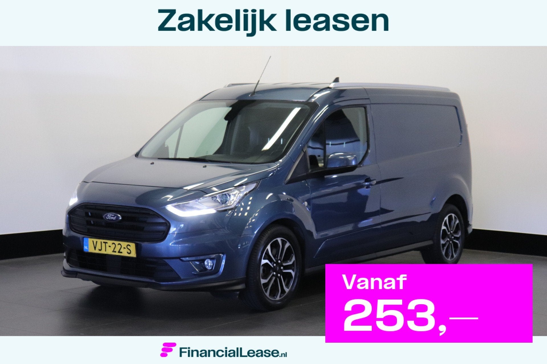 Ford Transit Connect 1.5 EcoBlue L2 120PK Automaat Limited E, Auto's, Bestelauto's, Bedrijf, Lease, Financial lease, ABS, Achteruitrijcamera
