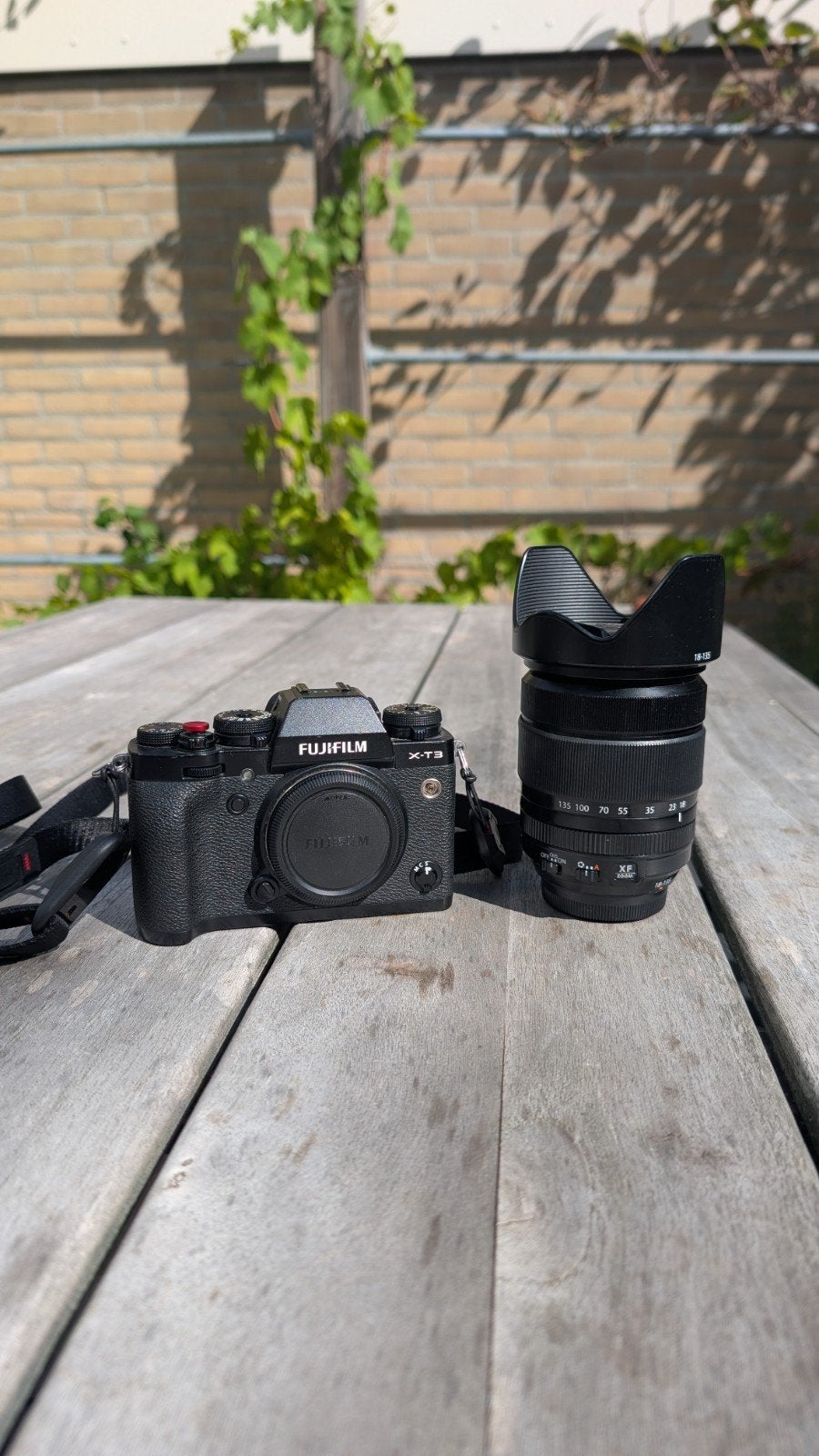Fujifilm xt3 + 18-135 lens, Kantelbaar/draaibaar scherm, Ophalen of Verzenden, Zo goed als nieuw, Fujifilm
