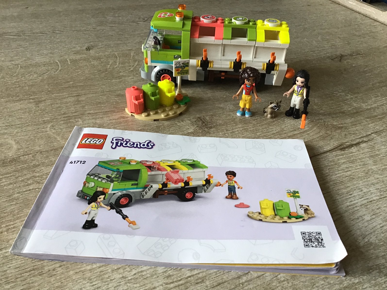 Lego friends Recycle vrachtwagen (vuilniswagen) 41712, Ophalen of Verzenden, Zo goed als nieuw