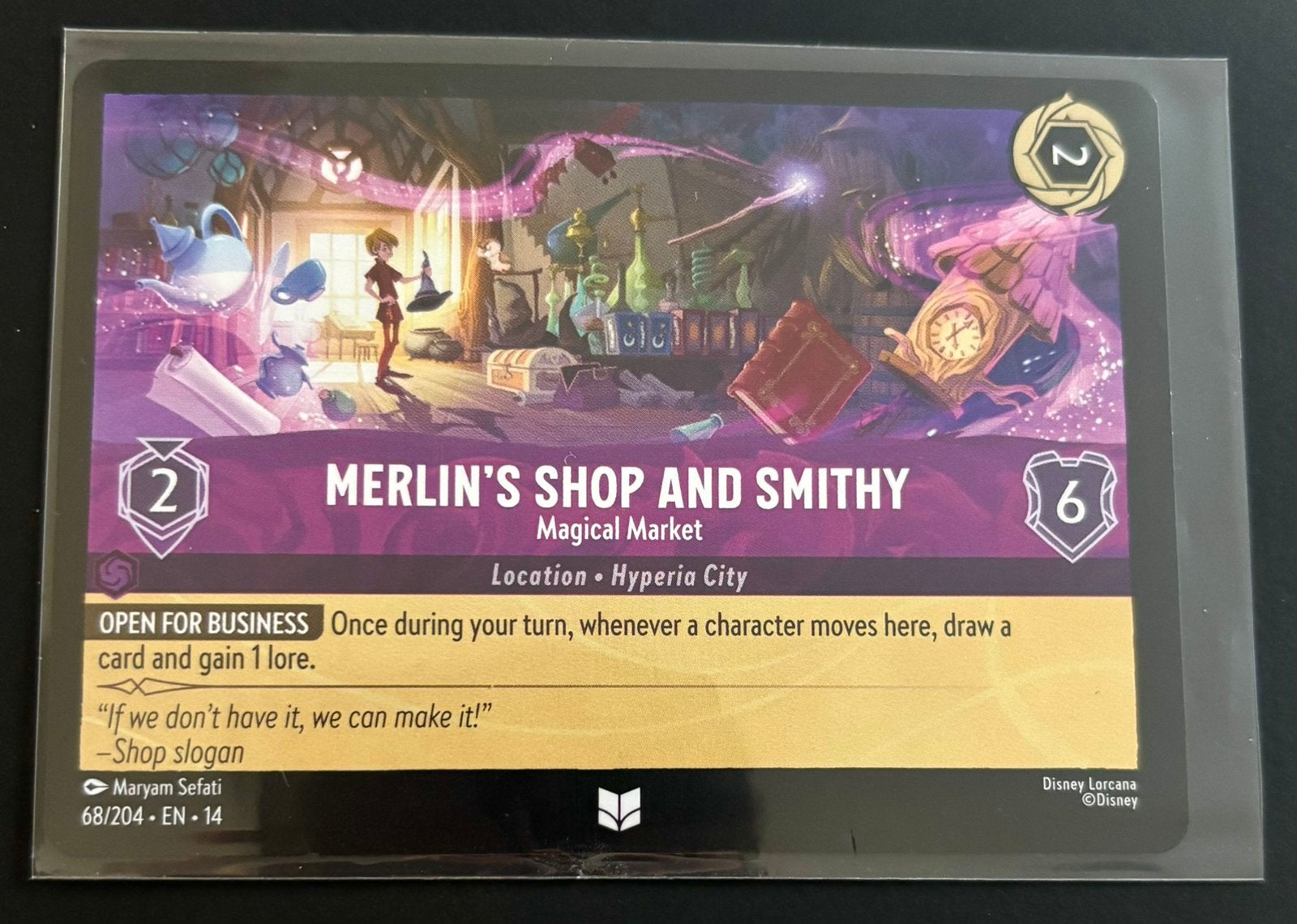 Hyperia City - Merlin’s shop and Smithy - 68/204 EN-14, Ophalen of Verzenden, Nieuw, Losse kaart