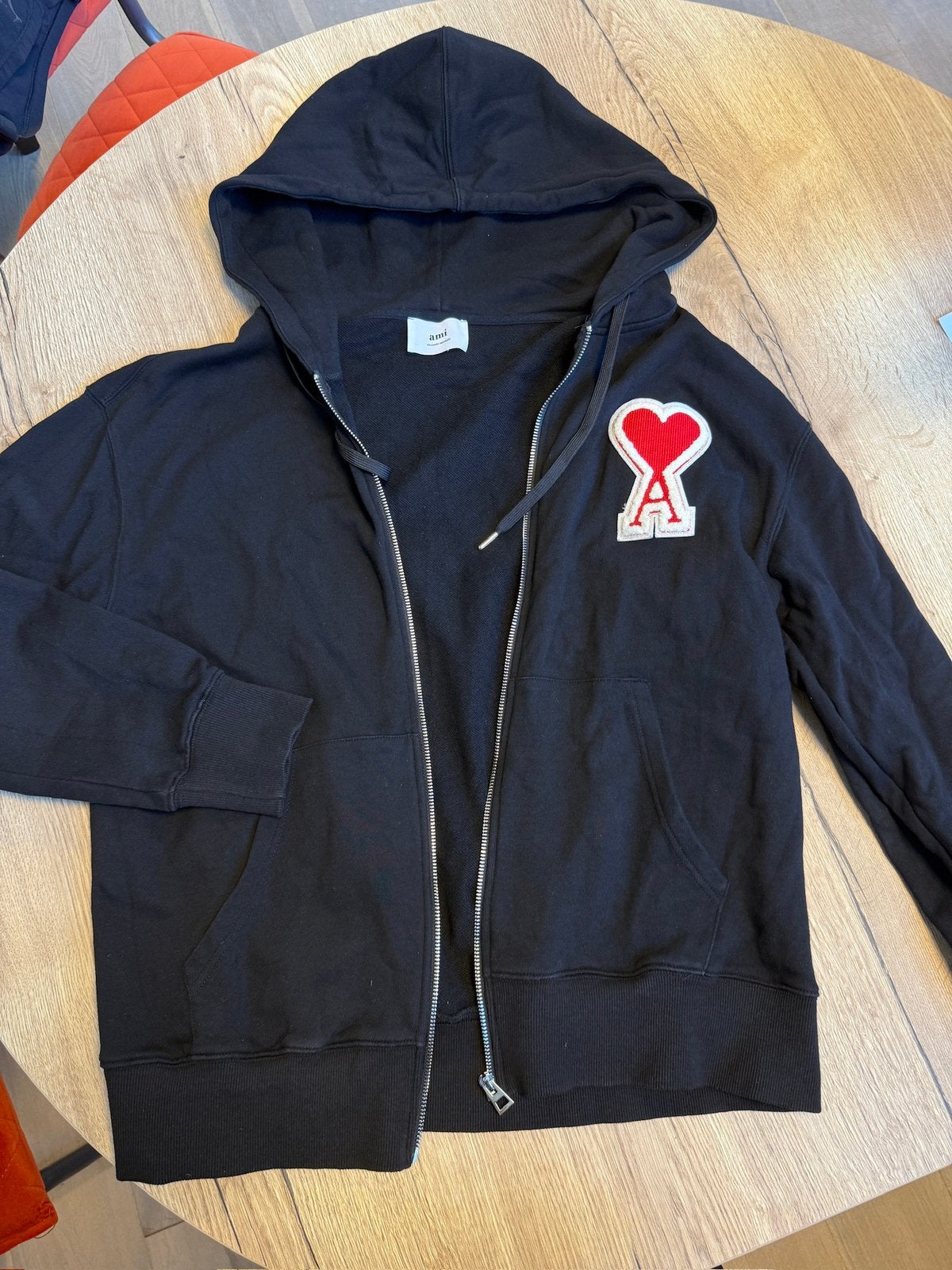 Ami paris vest met rits, Kleding | Heren, Truien en Vesten, Ophalen of Verzenden, Zo goed als nieuw, Maat 52/54 (L), Zwart