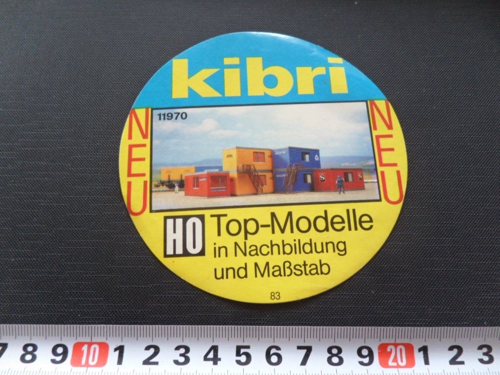 sticker modelbouw KIBRI HO top-modelle 11970, Verzamelen, Ophalen, Zo goed als nieuw