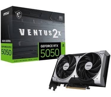 MSI GeForce RTX 5050 8G VENTUS 2X OC - 8GB GDDR7, GDDR6, PCI-Express 4, Nieuw, Ophalen of Verzenden