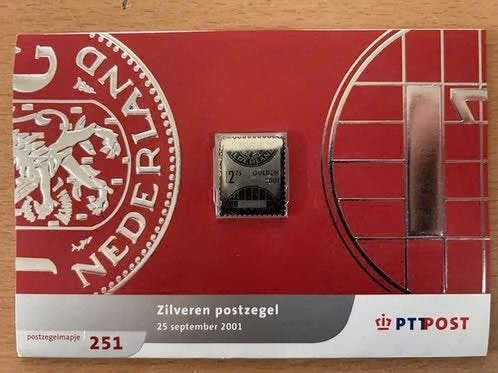 Zilveren postzegel 2001 - Postzegelmapje 251, Ophalen of Verzenden, Na 1940, Postfris
