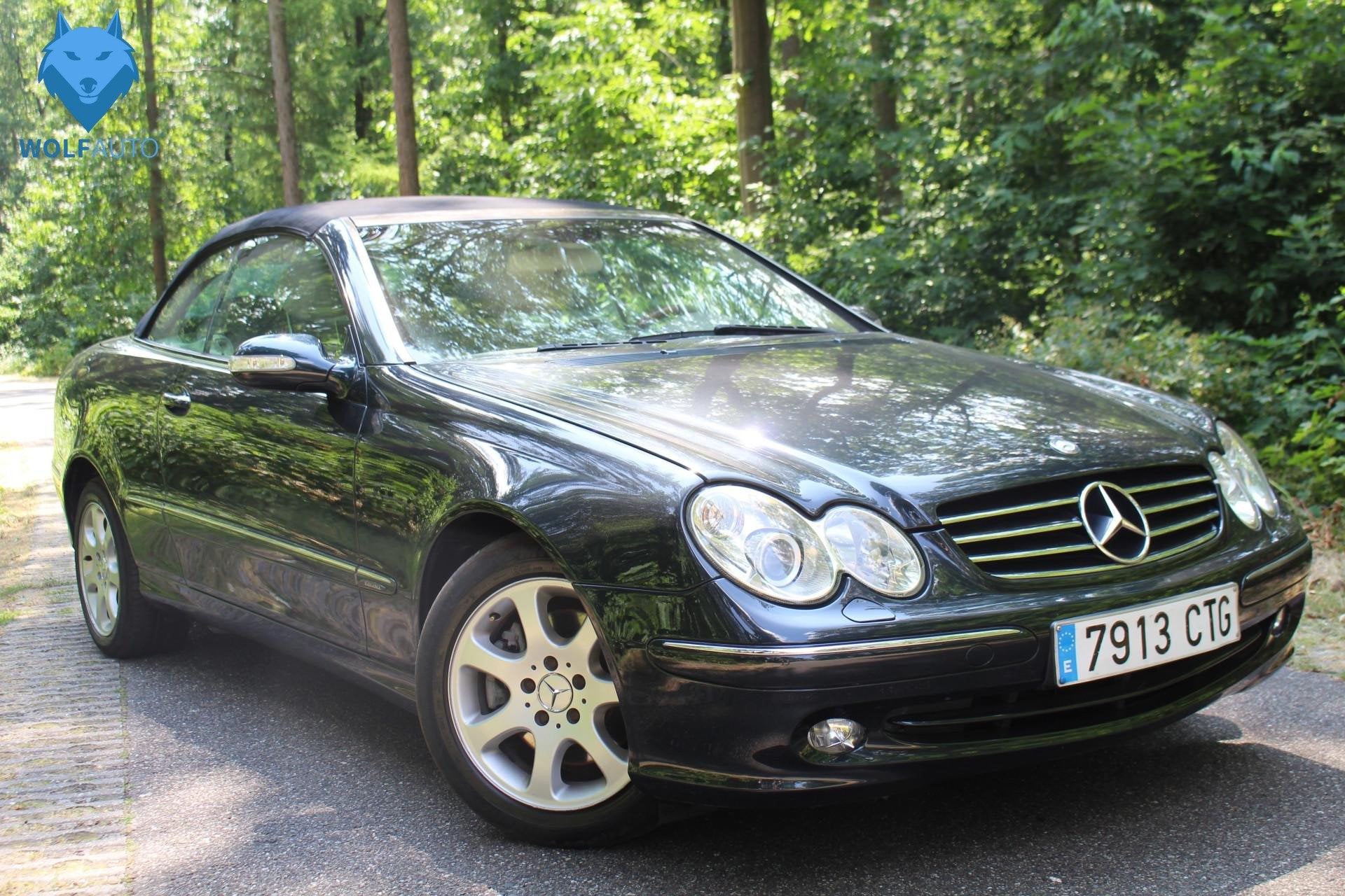 Mercedes-Benz CLK Cabrio 200 K. Elegance LEUKE ORIGINELE AUT, Voorwielaandrijving, Stof, Gebruikt, Cabriolet