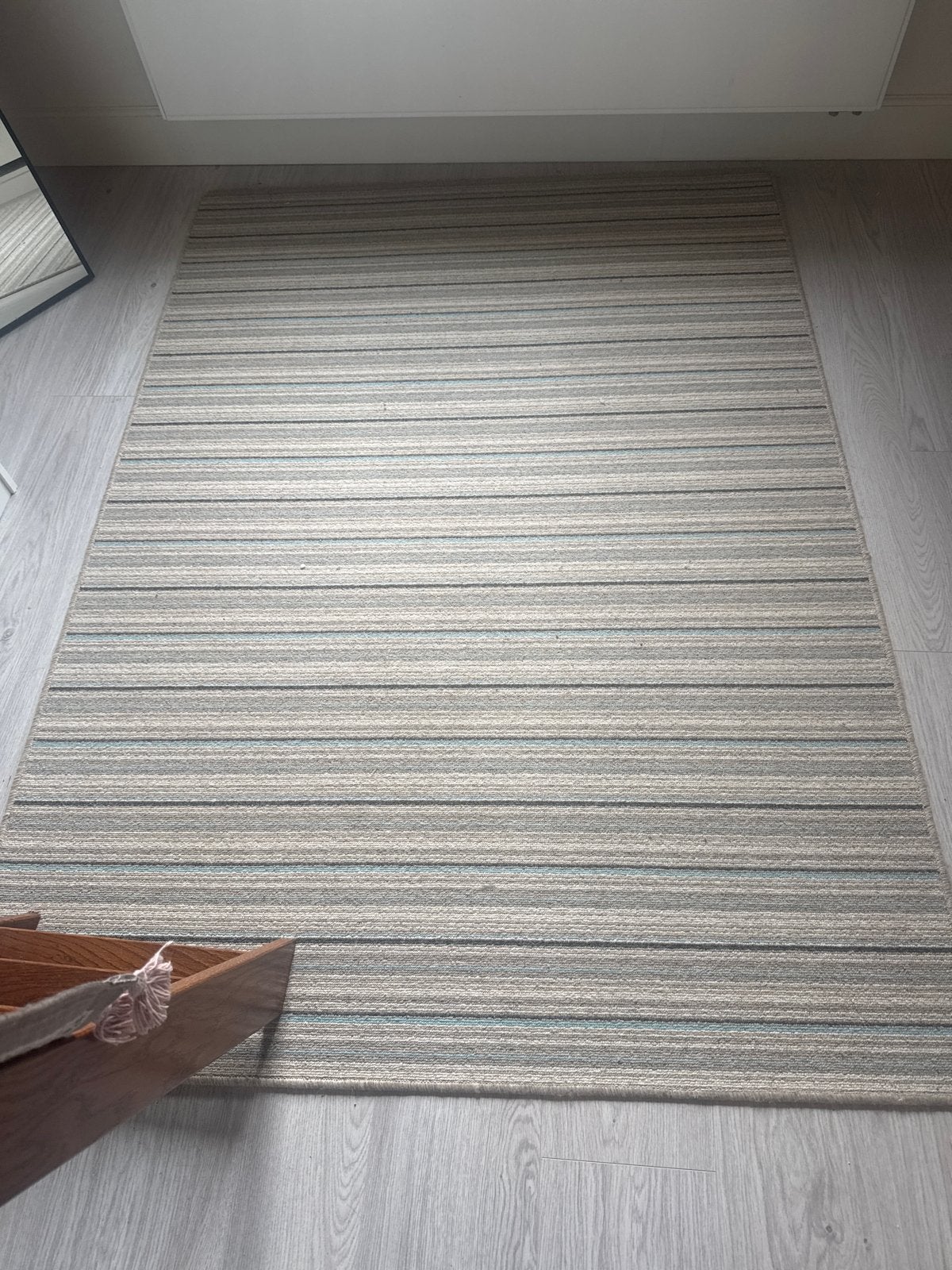 Gestreepte vloerkleed 140x200 cm, Ophalen, Gebruikt, 100 tot 150 cm, 150 tot 200 cm