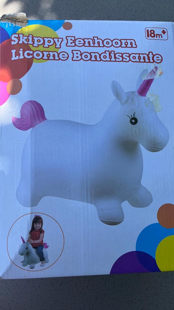 Skippy eenhoorn, Kinderen en Baby's, Speelgoed | Buiten | Opblaasfiguren, Ophalen of Verzenden, Nieuw