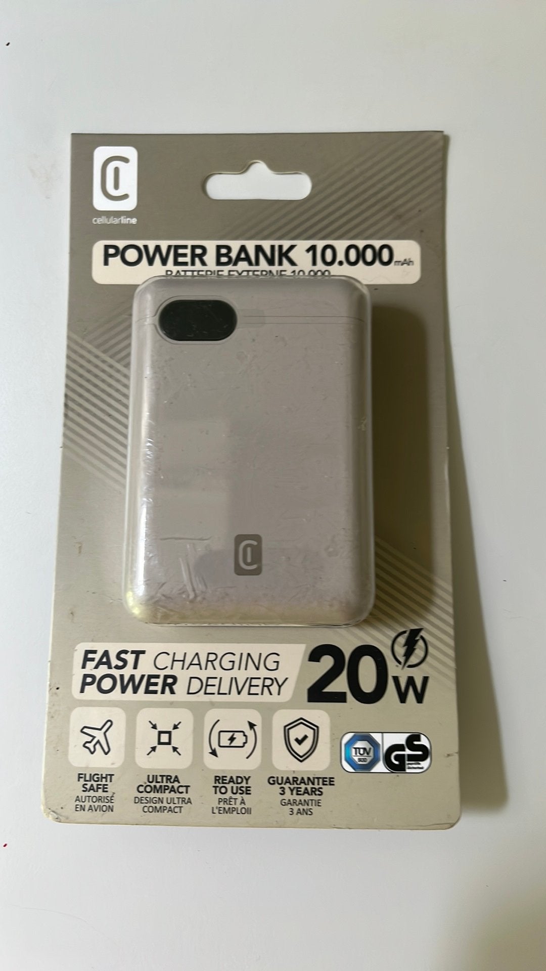 Cellularline powerbank 10.000 mAh, 20W, Ophalen of Verzenden, Nieuw