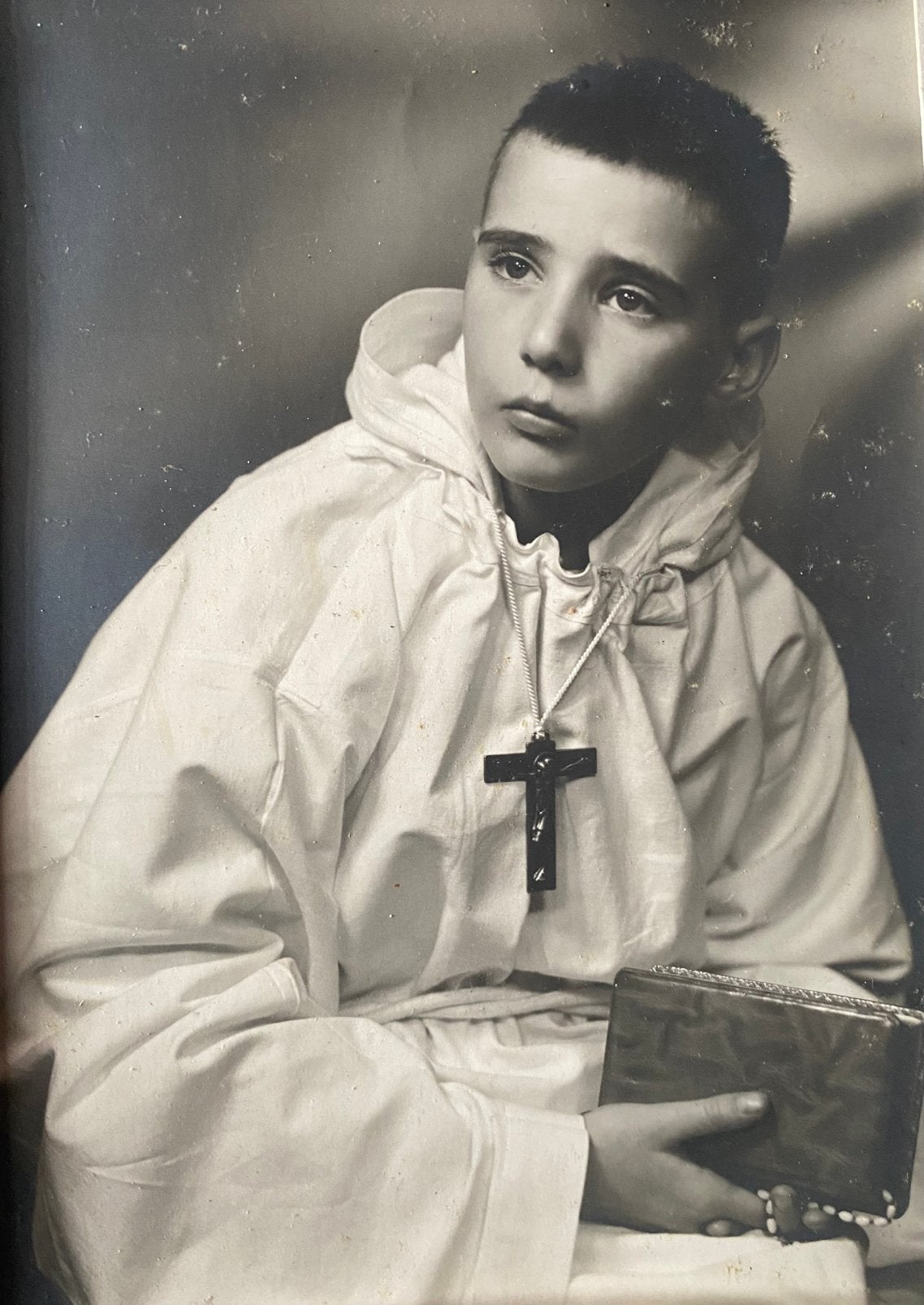Foto van een eerste communie jaren 1960, Verzenden, Zo goed als nieuw, Kaart of Prent, Christendom | Katholiek