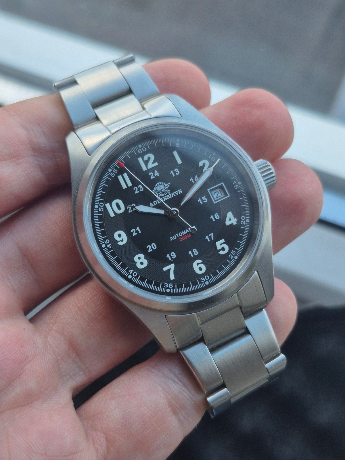 Addiesdive Hamilton Homage Ref. AD2048 Full Set Automaat, Addiesdive, Addiesdive, Addiesdive, Zwart