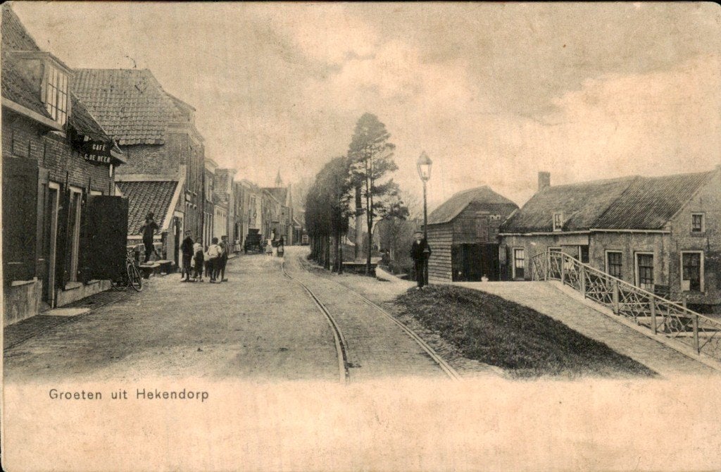 Hekendorp - Brug - Straatzicht, Ophalen of Verzenden, 1940 tot 1960, Gelopen, Utrecht